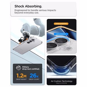 SPIGEN dėklas ULTRA HYBRID skirtas SAMSUNG S26 crystal clear