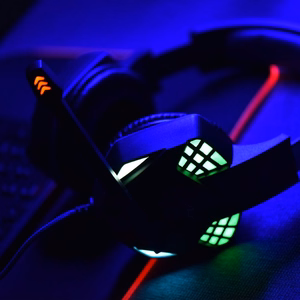 Проводные игровые наушники ART Jack 3,5 mm / USB A с микрофоном G11 чёрные