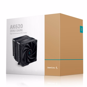 DeepCool AK620 ZERO DARK procesoriaus oro aušintuvas 12 cm juodas 1 vnt.