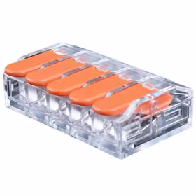 Universali užspaudžiama laidų jungtis, 5x 0.5-6.0mm², 40A, 450V, 20vnt.
