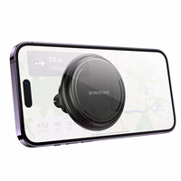 Automobilinis telefono laikiklis Borofone BH135 MagSafe (air vent) juodas