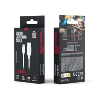 Maxlife kabelis USB - Lightning 2,0 m 2A baltas