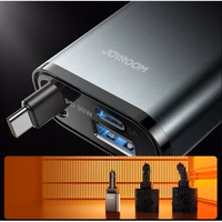 Automobilinis įkroviklis Joyroom "JR-CCL07" juodas 30W (1xPD / 1xQC3.0) + "Lightning" laidas