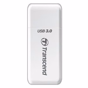 Atminties kortelių skaitytuvas USB3.1 Transcend RDF5 baltas