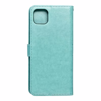 MEZZO knygos tipo dėklas telefonui SAMSUNG A22 5G su mandalos raštu, žalias