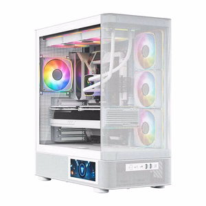 MODECOM kompiuterio korpusas Volcano AQ400 ARGB Midi Balta