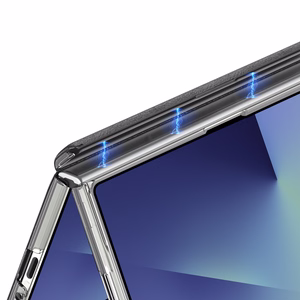Dux Ducis Stex dėklas Samsung Galaxy Z Fold 7 su 360° stovu - Juodas