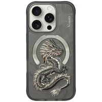 Nimmy Dragon MagSafe dėklas iPhone 16 Pro Max - pilkas