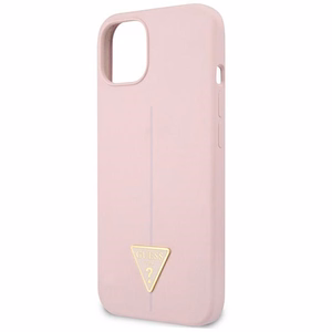 Guess GUHCP13SSLTGU iPhone 13 mini 5.4" фиолетовый/фиолетовый жёсткий чехол Silicone Triangle