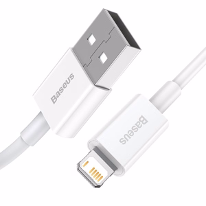 Baseus Superior USB - Lightning kabelis 2.4A 0.25 m baltas (CALYS-02)