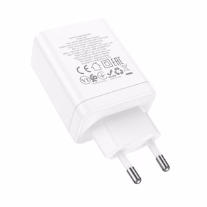 Įkroviklis Hoco 2 x USB C + USB A QC3.0 PD 3A 35W N33 baltas