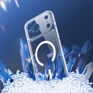 Dux Ducis CLIN MAG Чехол совместимый с MagSafe для iPhone 17 Pro (Open Ring Version) прозрачный