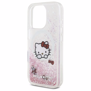 Hello Kitty Skystas Blizgesys Sweet Kitty Bows Magnetinis Dėklas iPhone 16 Pro Max - Baltas