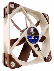 Noctua NF-S12A FLX kompiuterio korpuso ventiliatorius 12 cm smėlio, rudas