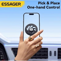 Automobilinis laikiklis Essager "Spiral" juodas (magnetinis / lipni pagalvėlė)