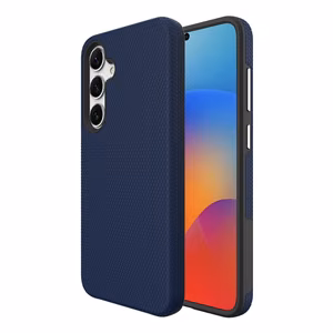 Dėklas Perfectionists Triangle Case Samsung S721 S24 FE tamsiai mėlynas