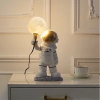 Moon table lamp ASTRONAUT standing Art Deco (model 1) AMTL