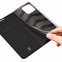 Dux Ducis Skin Pro dėklas telefonui su atvartu Realme Narzo 50A, juodas