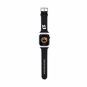 Karl Lagerfeld 3D Rubber Karl Head dirželis for Apple Watch 38/40/41mm - juodas