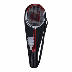 Donnay 6 dalių badmintono rinkinys dėkle, raudonas