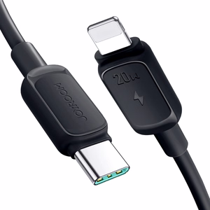 Joyroom Multi-Color Series A14 USB-C / Lightning 20W kabelis 1.2 m - juodas