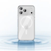 Benks magnetinis Crystal dėklas Iphone 17 Air telefonui skaidrus (su kameros valdymo mygtuku)