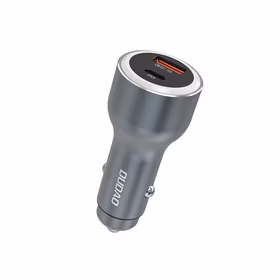 Dudao R4Ultra 120W Power Delivery Quick Charge LED Car Įkroviklis USB-A USB-C - Gray