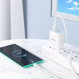 Hoco X83 USB-A – USB-C kabelis Cable USB A to USB C Hoco 3A 1 m X83, juodas, 1 m, 3A