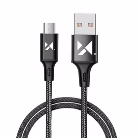 Wozinsky Kabelis USB - microUSB 2,4A 1m juodas (WUC-M1B)