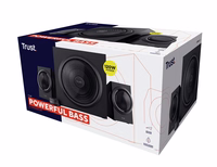 Trust Yuri garso kolonėlių komplektas 60 W Universalus Juoda 2.1 kanalai 1 krypties 15 W