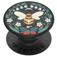 Popsockets 2 Bee Boho Phone Holder and Stand - Black