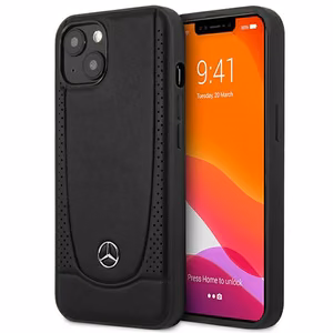 Mercedes MEHCP14MARMBK iPhone 14 Plus 6.7 "black / black hardcase Leather Urban
