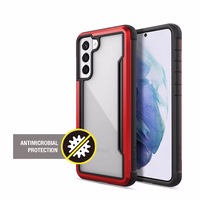 X-Doria Raptic Shield - Aluminum dėklas Samsung Galaxy S21 (Antimicrobial protection) (raudonas)