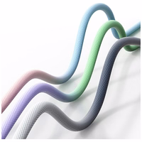 Laidas USAMS Bicolor Series SJ756 PD 60W USB-C/USB-C 1.2m žaliai violetinis