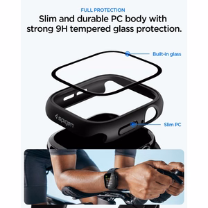 Spigen Thin Fit 360 dėklas, skirtas Apple Watch 42 mm – juodas