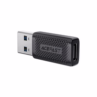Acefast J2 USB-C 3.0 (moteriškas) į USB-A 3.0 (vyriškas) 5Gb/s adapteris - juodas