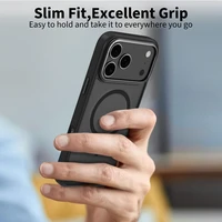 Tech-Protect MagEdge MagSafe dėklas telefonui iPhone 17 Pro - matinė juoda