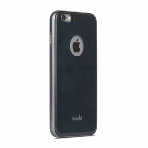 Гибридный чехол Moshi iGlaze Napa с задней панелью из веганской кожи для iPhone 6s Plus / 6 Plus, цвет Midnight Blue