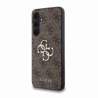 Guess 4G Big Metal Logo dėklas telefonui Samsung Galaxy A35 - rudas