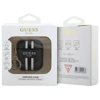 Guess GUA2P4RPSK AirPods 1/2 dėklas juodas/juodas su 4G raštais ir pakabuku