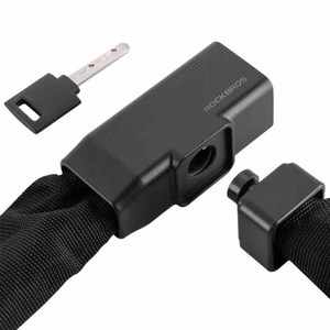 Rockbros 32430708001 0.97 m dviračio spyna su raktu - juoda