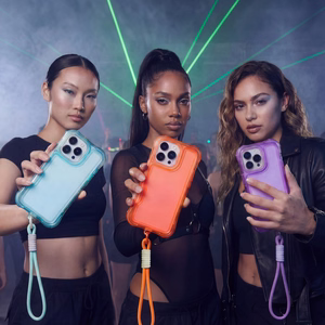Safepop dėklas su dirželiu skirtas iPhone 12 / 12 Pro 6,1" mėlynas