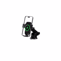 Devia car laikiklis EA497 with belaidis inductive įkroviklis juodas 15W with suction cup