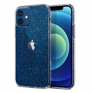 Kristalinis blizgus dėklas Samsung Galaxy A35 5G Sidabrinis