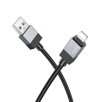 Kabelis USB A į Lightning Hoco 2,4A 1 m X110 juodas