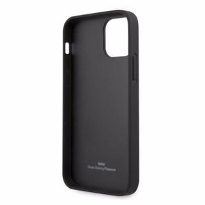 BMW odinis dėklas su įspaudu iPhone 12 Pro Max - juodas