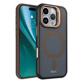 Etteri Morning Fog case for iPhone 16 Pro Max 6,9" brown