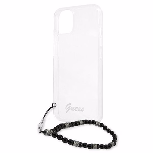 Guess GUHCP13MKPSBK iPhone 13 6.1" Permatomas kietas dėklas Juodas Perlas