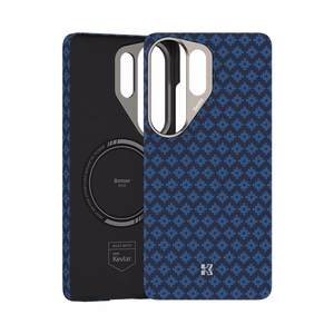 Benks Magnetic Armor Air Armor Grid Kevlar Dėklas Metal Frame 600D (A050) for Samsung Galaxy S26 Ultra mėlynas