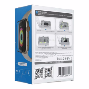5D Mr. Monkey Apsauginis stiklas - Apple Watch 10/11 42MM juodas (Strong HD)